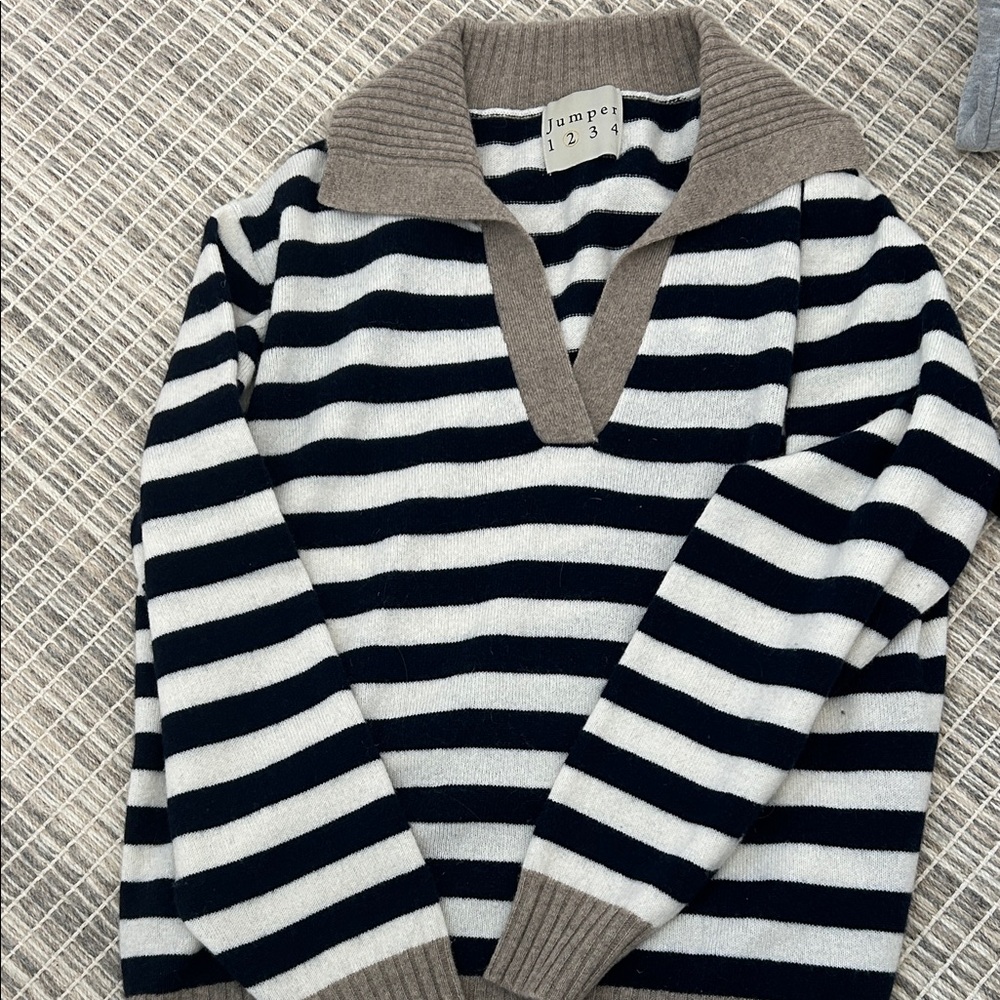 Jumper 1234 Striped cashmere sweater